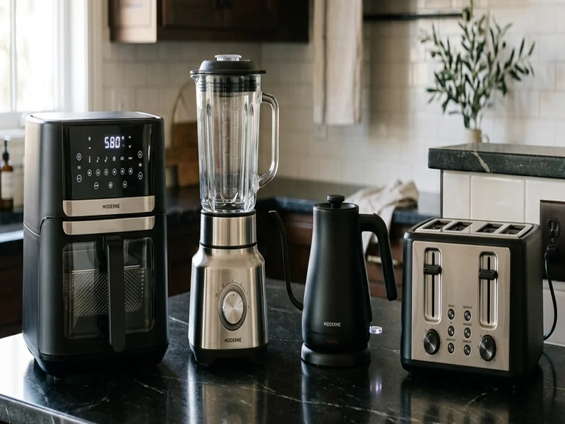 Heißluftfritteusen, Standmixer und moderne Küchengeräte