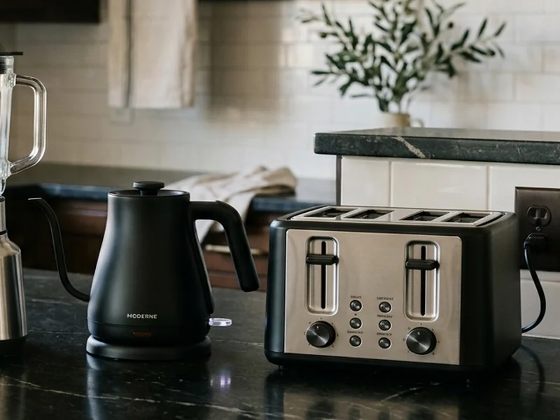 Toaster, Wasserkocher und Elektrokleingeräte